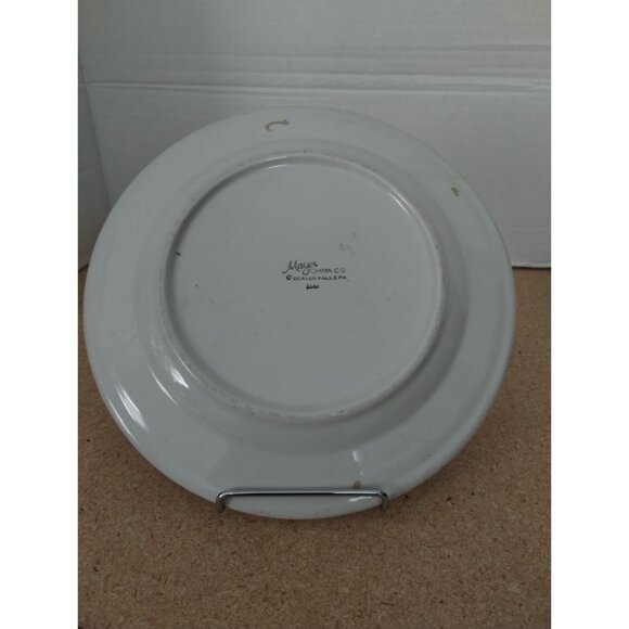 9 7/8" Mayer China Co Dinner Plate Beaver Falls, PA Philadelphia Eagle - Picture 3 of 3